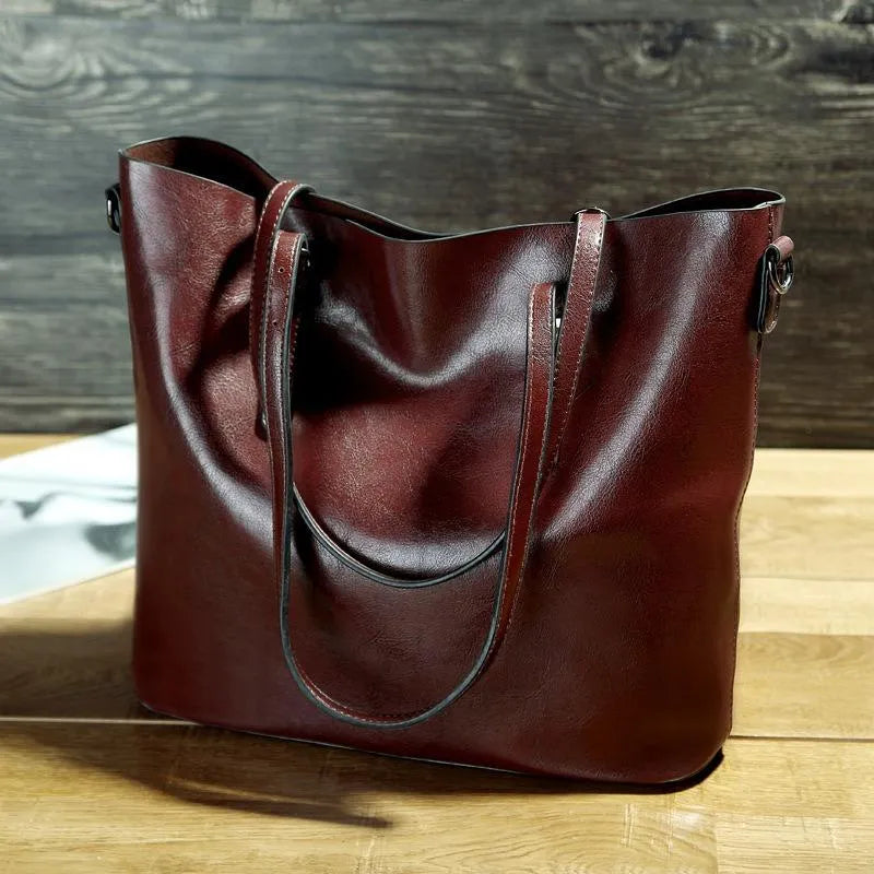 NICOLE™ | BORSA A TRACOLLA IN PELLE VINTAGE